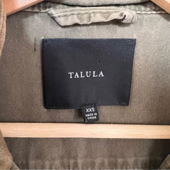 ARITZIA *  Talula TROOPER JACKET COAT w/ Hood  Green 100% cotton. - Picture 4 of 16